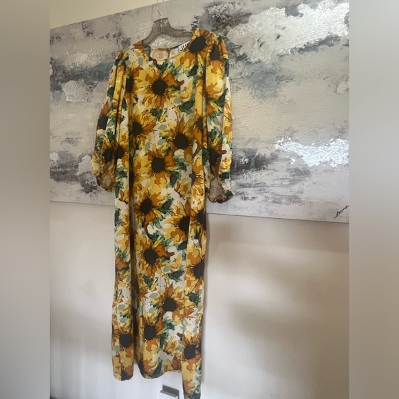 S O L D. Just Female Smooth Sunflower Dress size 40 US 14 or Large - Picture 5 of 12